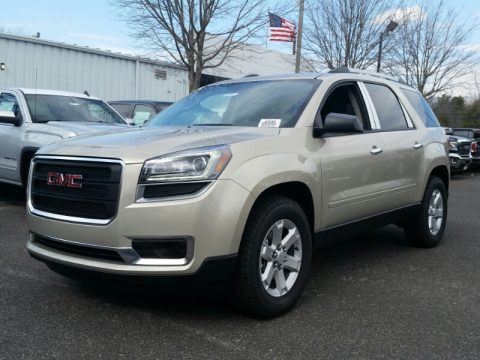 Champagne Silver Metallic GMC Acadia SLE.  Click to enlarge.