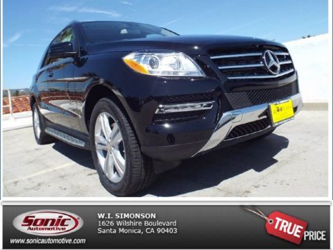 Black Mercedes-Benz ML 350.  Click to enlarge.