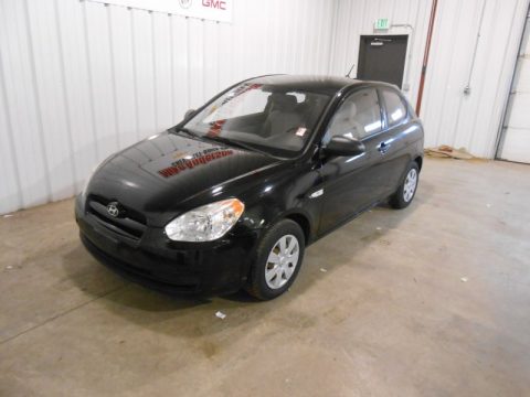 Ebony Black Hyundai Accent GS Coupe.  Click to enlarge.