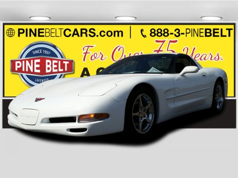 Arctic White Chevrolet Corvette Coupe.  Click to enlarge.