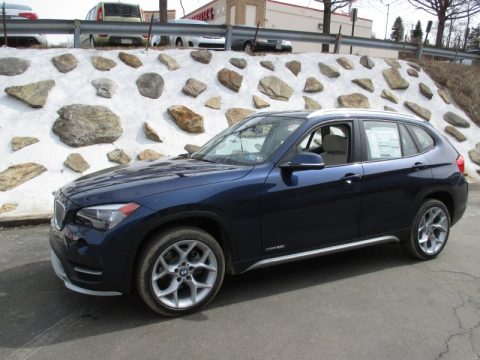 Deep Sea Blue Metallic BMW X1 xDrive28i.  Click to enlarge.