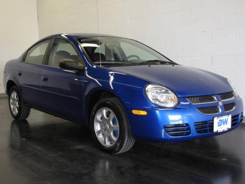 Electric Blue Pearlcoat Dodge Neon SXT.  Click to enlarge.