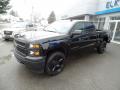 Front 3/4 View of 2015 Chevrolet Silverado 1500 WT Crew Cab 4x4 Black Out Edition #7