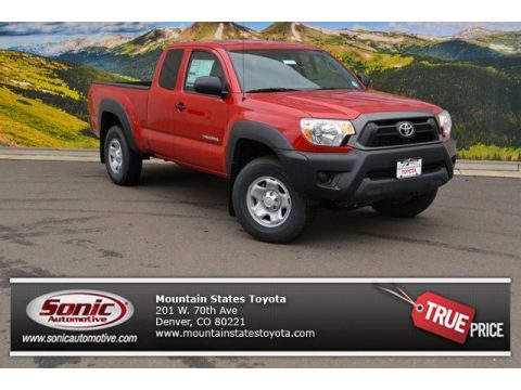 Barcelona Red Metallic Toyota Tacoma Access Cab 4x4.  Click to enlarge.