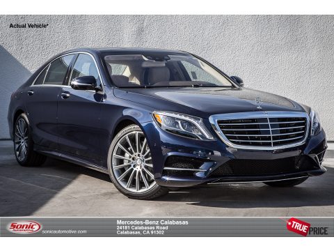 Lunar Blue Metallic Mercedes-Benz S 550 Sedan.  Click to enlarge.