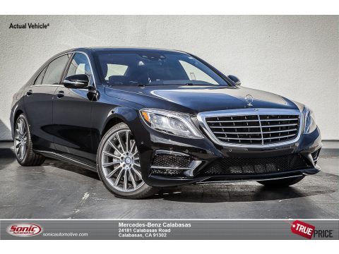 Black Mercedes-Benz S 550 Sedan.  Click to enlarge.