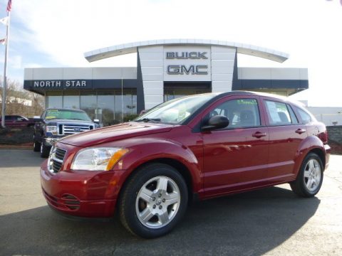 Inferno Red Crystal Pearl Dodge Caliber SXT.  Click to enlarge.