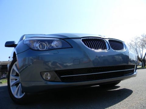 Neptune Blue Metallic BMW 5 Series 535i Sedan.  Click to enlarge.