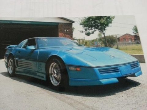 Blue Chevrolet Corvette Coupe.  Click to enlarge.