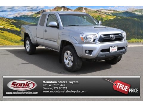 Silver Sky Metallic Toyota Tacoma V6 Access Cab 4x4.  Click to enlarge.