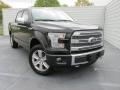 Front 3/4 View of 2015 Ford F150 Platinum SuperCrew 4x4 #2