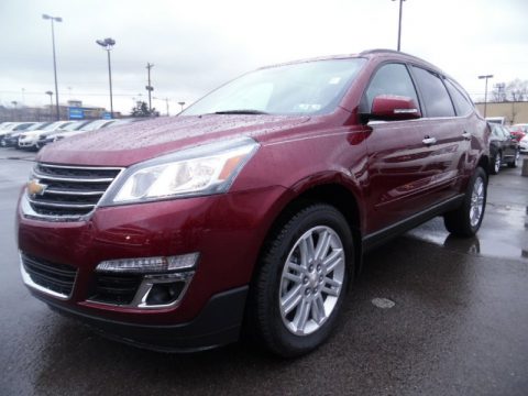 Siren Red Tintcoat Chevrolet Traverse LT AWD.  Click to enlarge.