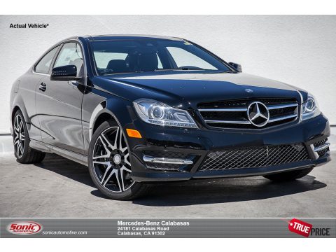 Black Mercedes-Benz C 350 Coupe.  Click to enlarge.