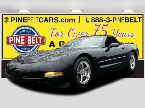 Black Chevrolet Corvette Convertible.  Click to enlarge.