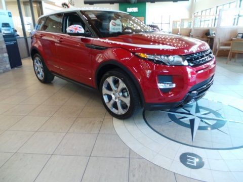 Firenze Red Metallic Land Rover Range Rover Evoque Dynamic.  Click to enlarge.