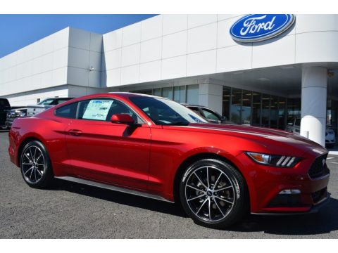 Ruby Red Metallic Ford Mustang EcoBoost Coupe.  Click to enlarge.