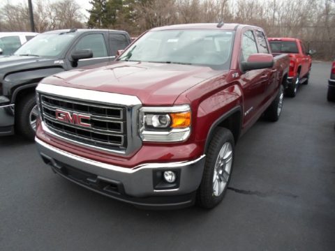 Sonoma Red Metallic GMC Sierra 1500 SLE Double Cab 4x4.  Click to enlarge.