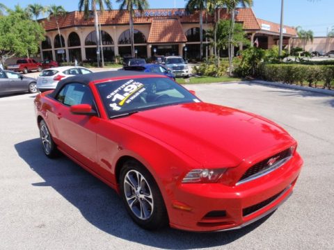 Race Red Ford Mustang V6 Premium Convertible.  Click to enlarge.