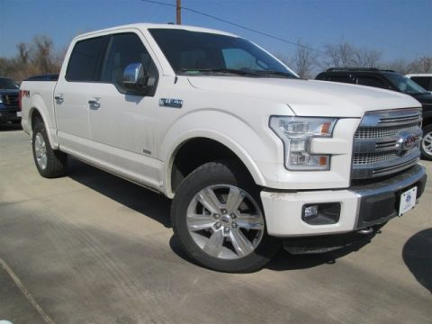 White Platinum Tricoat Ford F150 Platinum SuperCrew 4x4.  Click to enlarge.