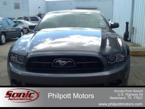 Sterling Gray Ford Mustang V6 Premium Coupe.  Click to enlarge.