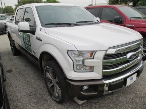 White Platinum Tricoat Ford F150 King Ranch SuperCrew 4x4.  Click to enlarge.