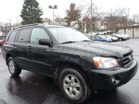 Black Toyota Highlander V6 4WD. Click to enlarge. Black Toyota Highlander V6 4WD. Click to enlarge.