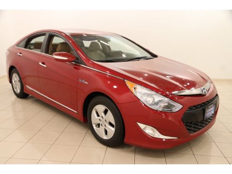 Venetian Red Hyundai Sonata Hybrid.  Click to enlarge.