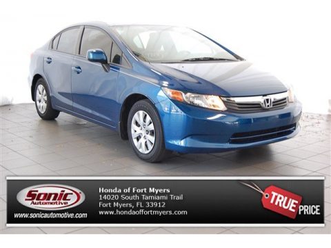 Dyno Blue Pearl Honda Civic LX Sedan.  Click to enlarge.
