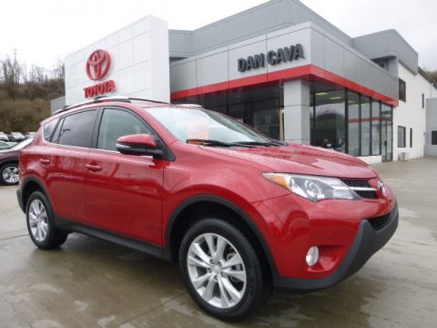Barcelona Red Metallic Toyota RAV4 Limited AWD.  Click to enlarge.
