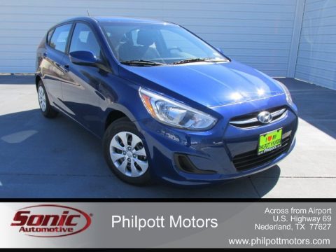 Pacific Blue Hyundai Accent GS 5-Door.  Click to enlarge.