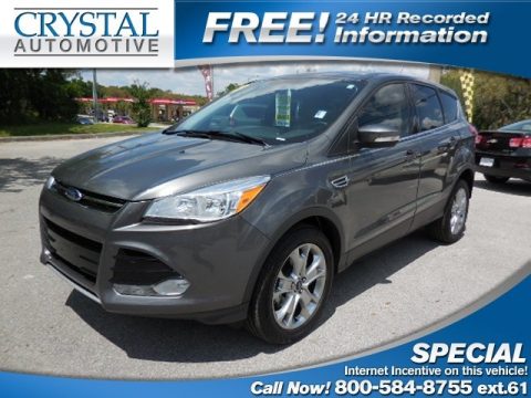 Sterling Gray Metallic Ford Escape SEL 1.6L EcoBoost.  Click to enlarge.