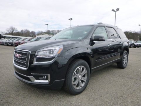 Carbon Black Metallic GMC Acadia SLT AWD.  Click to enlarge.