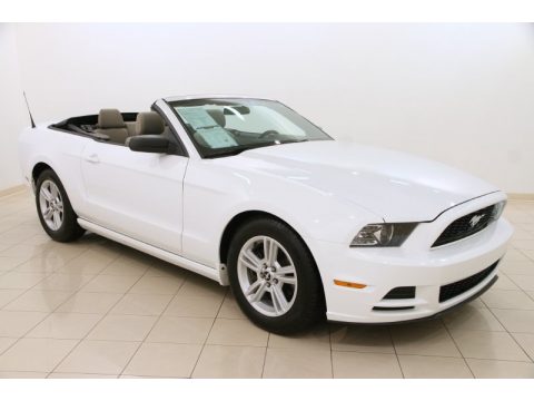 Oxford White Ford Mustang V6 Convertible.  Click to enlarge.