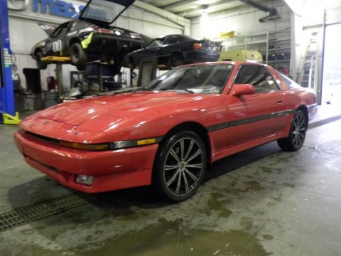 Super Red Toyota Supra Coupe.  Click to enlarge.
