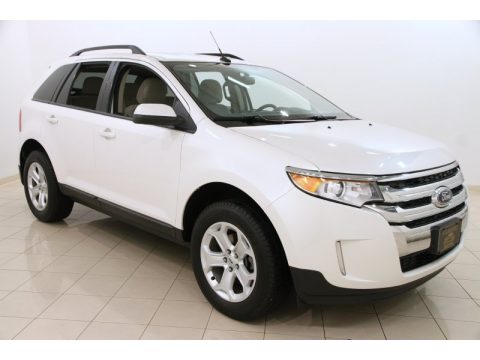 White Platinum Tri-Coat Ford Edge SEL.  Click to enlarge.
