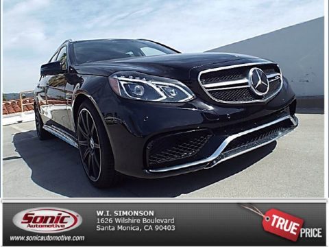 Black Mercedes-Benz E 63 AMG S 4Matic Wagon.  Click to enlarge.