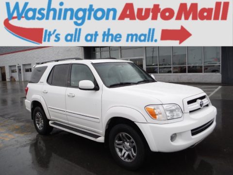 Natural White Toyota Sequoia Limited 4WD.  Click to enlarge.