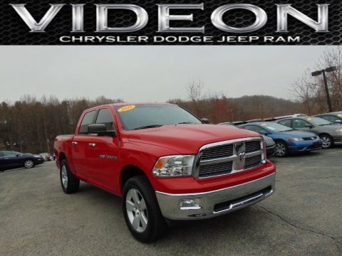 Flame Red Dodge Ram 1500 SLT Crew Cab 4x4.  Click to enlarge.