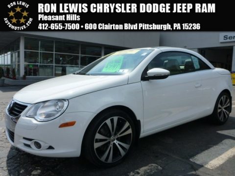 Candy White Volkswagen Eos Komfort.  Click to enlarge.