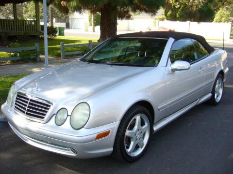 Brilliant Silver Metallic Mercedes-Benz CLK 430 Cabriolet.  Click to enlarge.