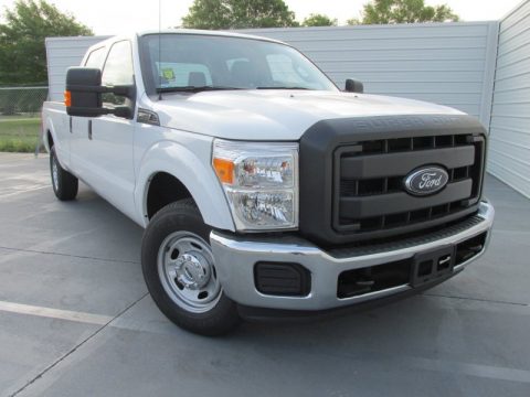 Oxford White Ford F250 Super Duty XL Crew Cab.  Click to enlarge.