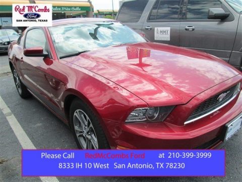 Ruby Red Ford Mustang V6 Premium Coupe.  Click to enlarge.