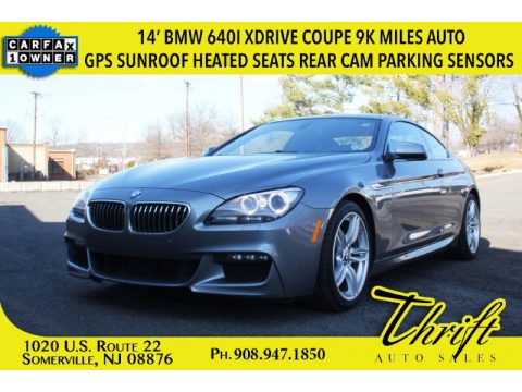 Space Gray Metallic BMW 6 Series 640i xDrive Coupe.  Click to enlarge.