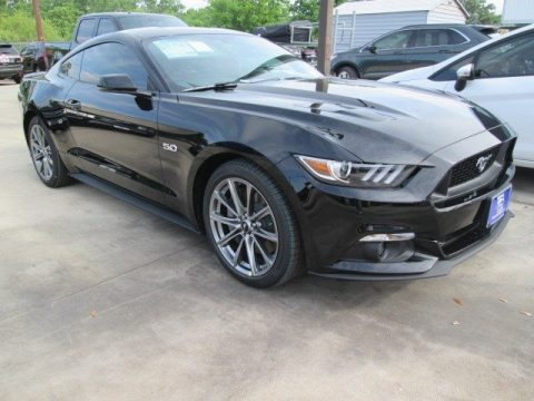 Black Ford Mustang GT Premium Coupe.  Click to enlarge.