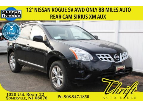Super Black Nissan Rogue SV AWD.  Click to enlarge.