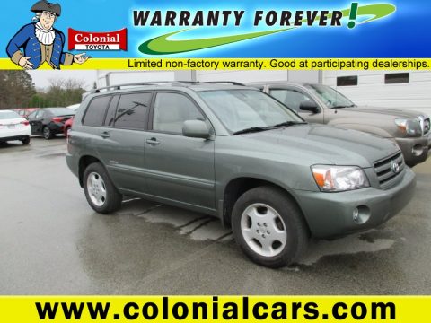 Oasis Green Pearl Toyota Highlander Limited 4WD.  Click to enlarge.