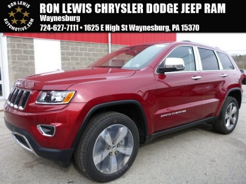 Deep Cherry Red Crystal Pearl Jeep Grand Cherokee Limited 4x4.  Click to enlarge.