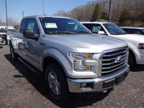 Ingot Silver Metallic Ford F150 XLT SuperCab 4x4.  Click to enlarge.