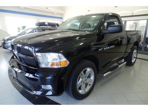 Black Dodge Ram 1500 ST Regular Cab 4x4.  Click to enlarge.