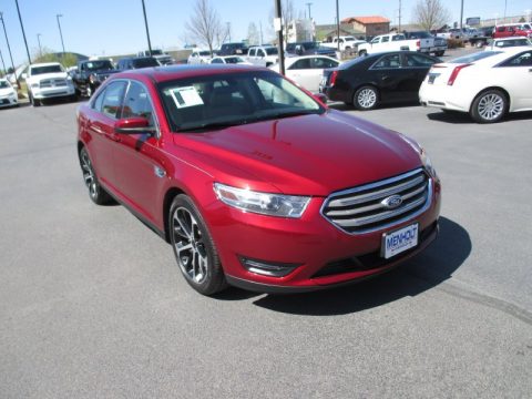 Ruby Red Ford Taurus SEL AWD.  Click to enlarge.
